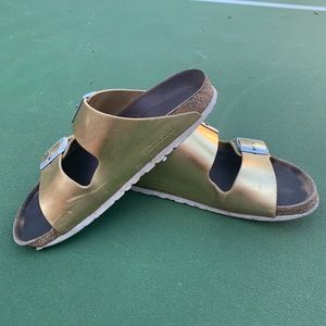 Gold Birkenstock’s